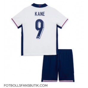 England Harry Kane #9 Replika Hemmatröja Barn EM 2024 Kortärmad (+ Korta byxor)